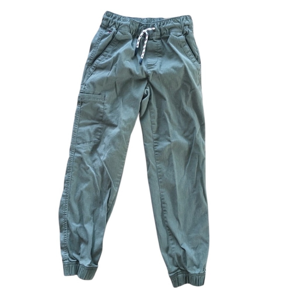 Tommy Hilfiger Kids Boys Pull-On Cotton Twill Jogger Pants Stretch S/P (8/10)